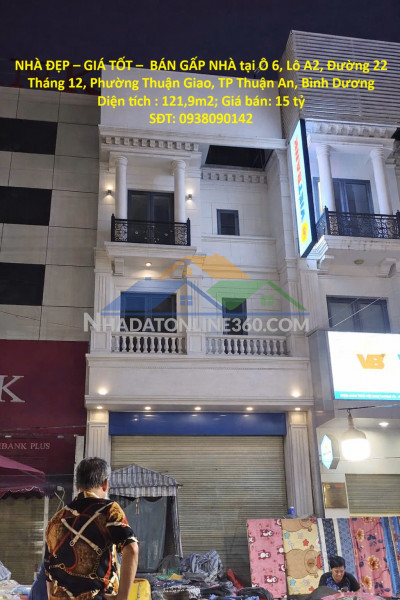 Nhà đẹp – giá tốt –  bán gấp nhà tại phường thuận giao,thuận an, bình dương