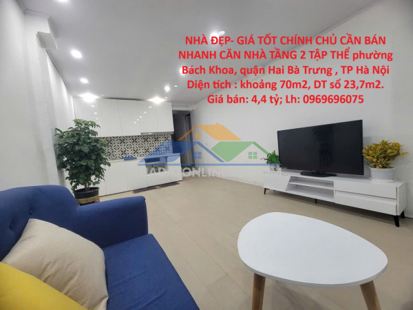 Nhà đẹp- giá tốt chính chủ cần bán nhanh căn nhà tầng 2 tập...