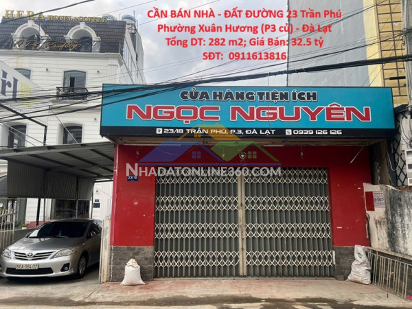 Cần bán nhà - đất đường trần phú, phường 3, thành phố đà lạt, tỉnh lâm đồng.