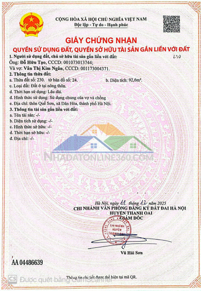 Bán  lô đất đẹp tại khu đấu giá văn quán, đỗ động,hàng...