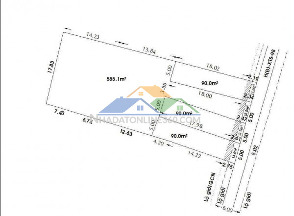 Đất xuân thới sơn – hóc môn 1 tách sổ sẵn – giá mềm đầu tư gần trương thị như