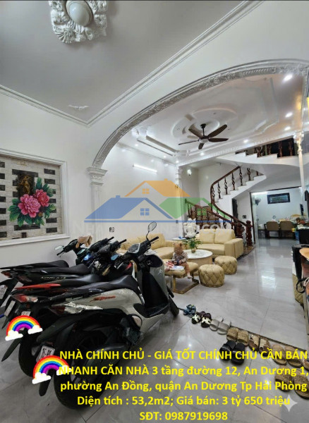 Nhà chính chủ - giá tốt chính chủ cần bán nhanh căn nhà 3 tầng...