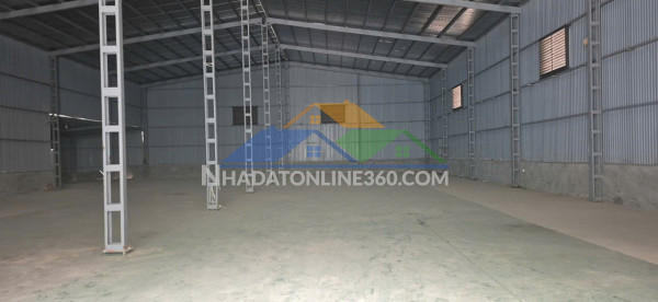 Thuê kho xưởng tại hồng vân, thường tín, hà nội. diện tích 1000m2 khung y,  xưởng cao 10m nền epoxy giá 50k