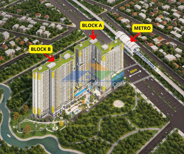 Căn hộ tuyến metro số 2 của bình dương, mặt tiền đường 60m - thanh toán chỉ 600 triệu nhận nhà