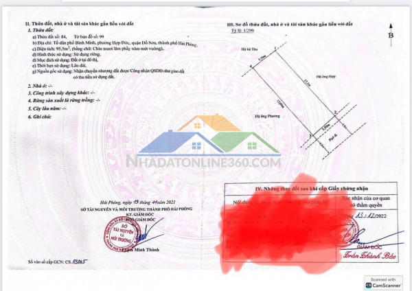 95.5m² bình minh – hợp đức  giá 1.x tỷ – lô hiếm khu trung tâm  zalo 0567 222 555