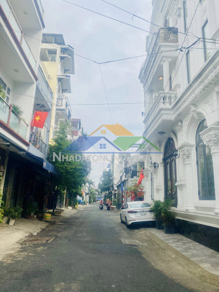 Nhà 2 mặt hxh tránh nhau khu biệt thự – 72m² nở hậu – 5 tầng 5pn giá 9.x