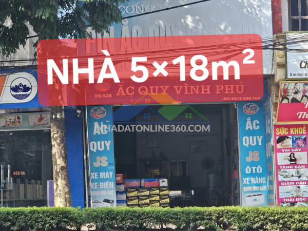 Bán đất tặng nhà 90m2 x 5m mặt tiền đ. hùng vương, view bưu điện siêu đẹp