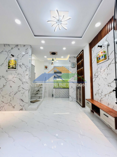 Nhà hoài thanh, 25m2, hẻm 3m, 2 tầng, 2 pn, chỉ 3tỷ 08