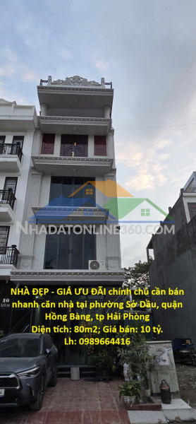 Nhà đẹp - giá ưu đãi chính chủ cần bán nhanh căn nhà tại quận hồng bàng, tp hải phòng