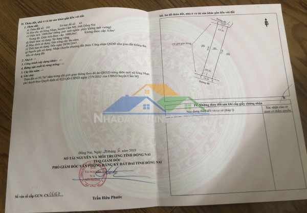 Đất đẹp - đầu tư sinh lời - chính chủ bán đất 2 mặt tiền đường tại sông nhạn, cẩm mỹ, đồng nai.