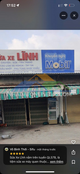 Bán nhà đất mặt tiền ql 57b – vị trí đẹp, kinh doanh tốt