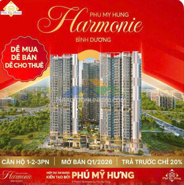 Căn hộ harmonie phú mỹ hưng giá chỉ từ 4xtr/m2. xem nhà ngay