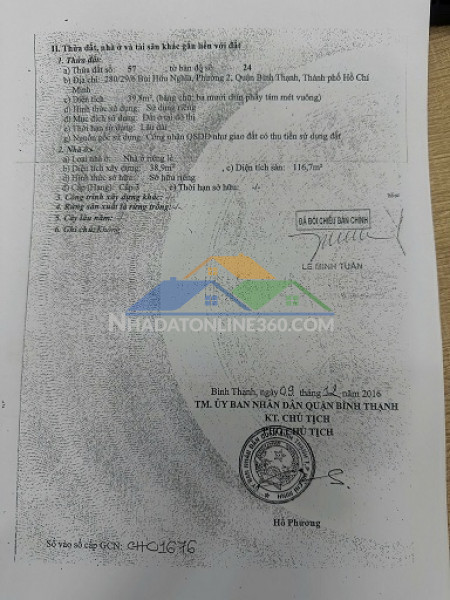 ► chính chủ bán nhà bình thạnh – hẻm 2 xe hơi – ở & kinh doanh tốt