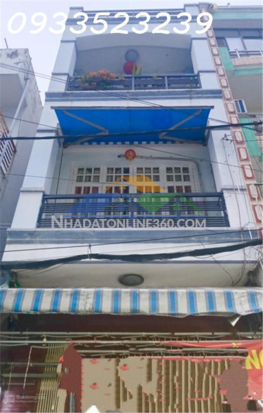 Giảm sâu - nhà 4 tầng 65.2m2 ngay chợ đêm hạnh thông tây đường 8m, vỉa hè 4m kinh doanh chỉ 9,99 tỷ