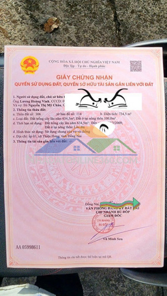 Chính chủ cần bán 2 lô mặt tiền vị trí ấp thanh xuân, xã thiện hưng, tỉnh đồng nai