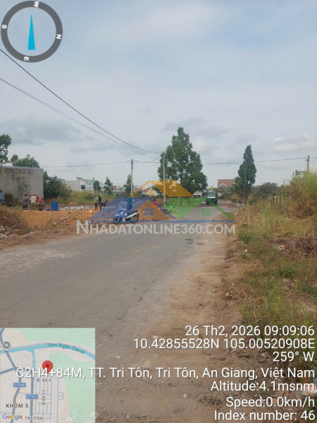 Bán đất chính chủ mặt tiền đường nhựa full tiện ích tại tri tôn