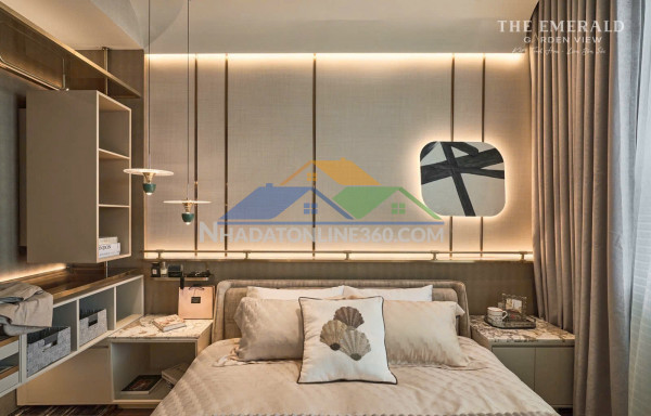 The emerald garden view chỉ 7tr/ tháng căn hộ 54m² – 1+pn – view hồ bơi tại bình dương.