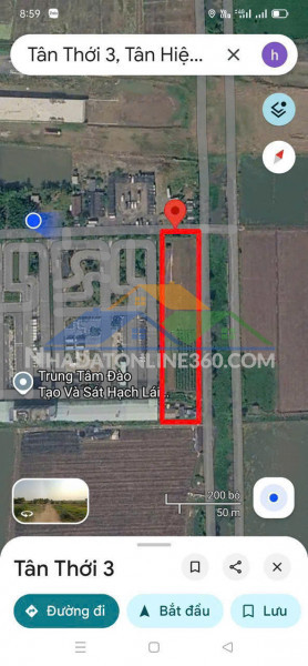 Đất 3mt 1/ ql22, tân hiệp, hóc môn (5.000m²) ngay trường lái & vành đai 3!