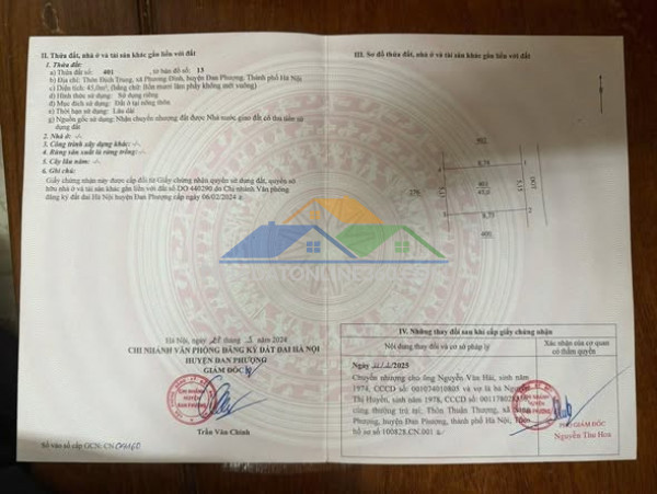 45m đất đẹp – địch trung - liên minh - đan phượng