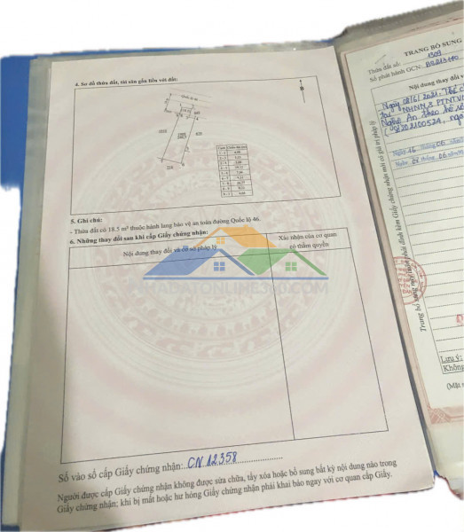 Bán lô đất đẹp đối diện chợ – vị trí kinh doanh tốt