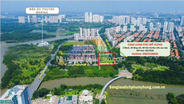 Phú mỹ hưng mở bán 49 dinh thự trên không - casa luna phú mỹ hưng