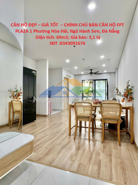 Căn hộ đẹp – giá tốt  – chính chủ bán căn hộ fpt plaza 1 phường hòa hải, ngũ hành sơn, đà nẵng