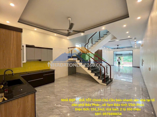 Nhà đẹp  - giá tốt chính chủ cần bán nhanh căn nhà tại xã tam đảo tỉnh vĩnh phúc