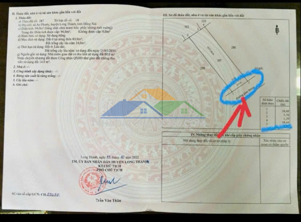 Đất chính chủ - mặt tiền vị trí xã an phước, huyện long thành, tỉnh đồng nai