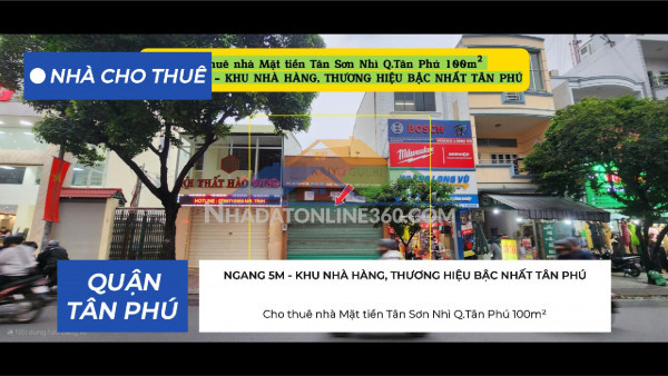 Cho thuê nhà mặt tiền lê trọng tấn q.bình tân 356m² - ngang 10m - cạnh ngã tư