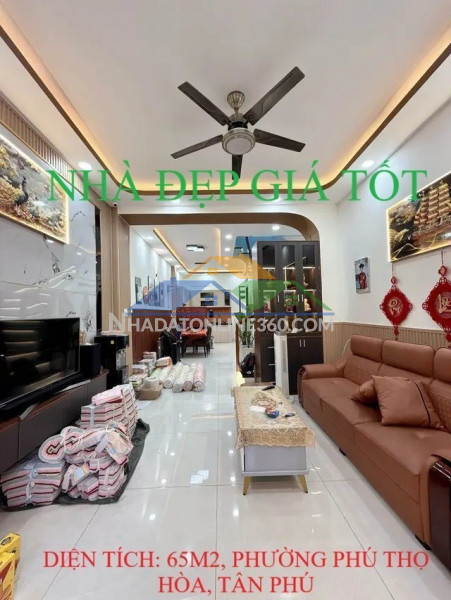 Bán nhà gần aeon tân phú, phường phú thọ hòa, 65m2, nhỉnh 6 tỷ