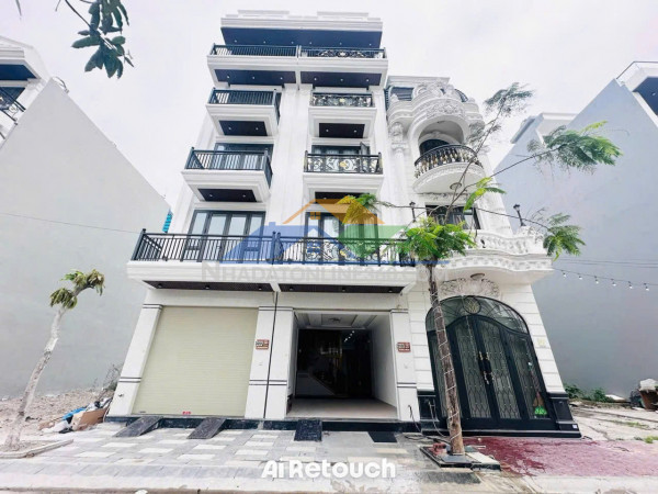 Nhà 5 tầng thang máy mới tinh - vĩnh niệm - 58m - đường 12m - hướng tây nam