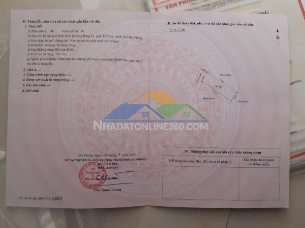 8xx triệu lô đất 56.5m2 nở hậu tại trung tâm bàng la - zalo 0567...