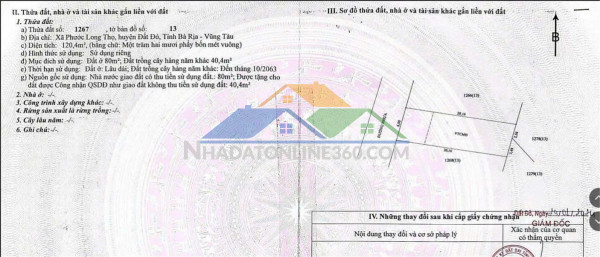 Đầu tư sinh lời - bán lô đất mặt tiền đường ql 55 xã phước long, đất đỏ, bà rịa vũng tàu