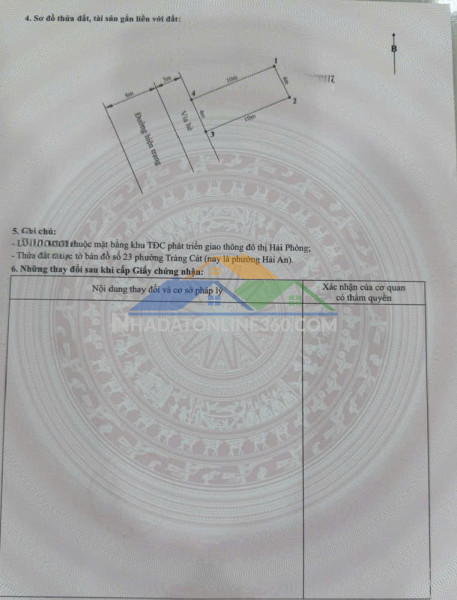 Bán đất tđc tràng cát – hải an – mặt đường 12m – giá hơn 2 tỷ