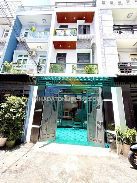 Siêu phẩm 4 tầng btct, ô tô ngủ trong nhà, 4m x 13m, gần chợ thạch đà, tt. quận gò vấp, chỉ 6 tỷ nhỉnh(tl)