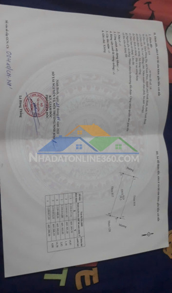 Đất chính chủ - trục chính đường trần khát chân, phố đông hạ, phương đông hoa lư - ninh bình