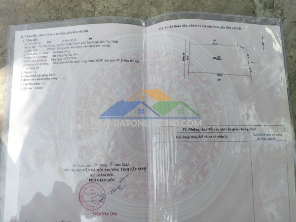 Cần bán đất trong tp tây ninh giá 9.6 tỷ