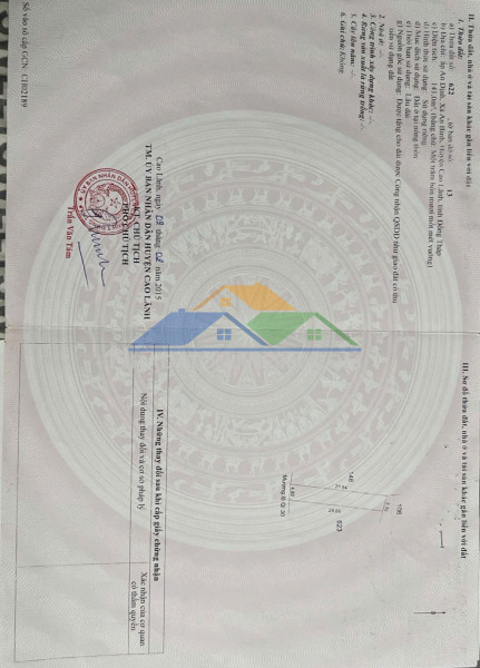 Đất đẹp - mặt tiền - bán gấp lô đất tiềm năng tại xã an bình, huyện cao lãnh, đồng tháp cũ