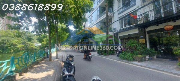 Bán tòa nhà văn phòng siêu đẹp mặt phố quảng khánh -tây hồ - 100m x 9 tầng thang máy - mt 7,1m - vỉa hè đá bóng - cho thuê 150 tr/th