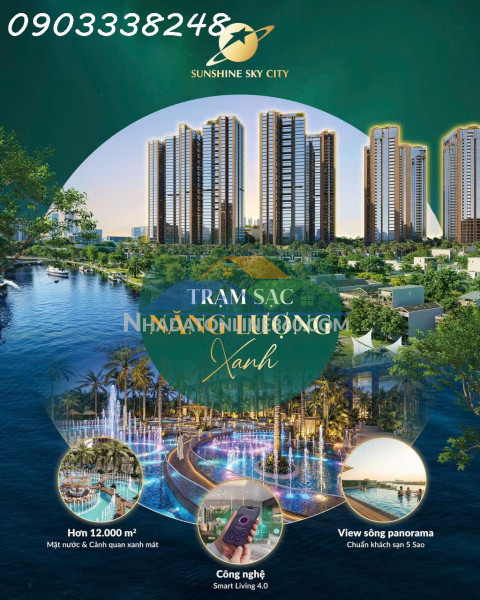 Nhận giữ chỗ căn hộ cao cấp tòa v8, v9 sunshine sky city giá từ 98 triệu/m2, hưởng 1% chiết khấu booking sớm