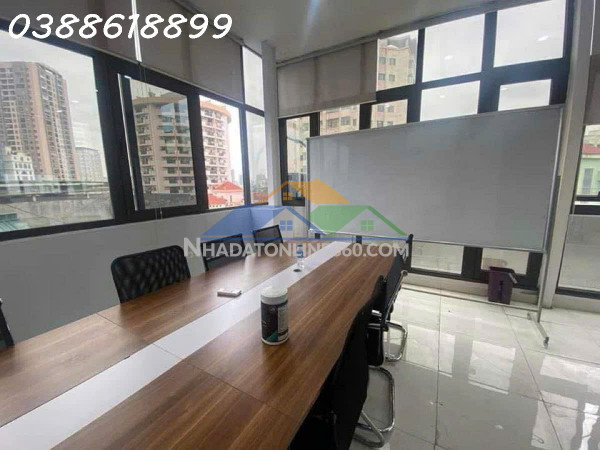 Bán tòa nhà văn phòng siêu đẹp mặt phố trung kính - cầu giấy - 100m x 9 tầng thang máy - mt 7,1m - vỉa hè đá bóng - cho thuê 150 tr/th