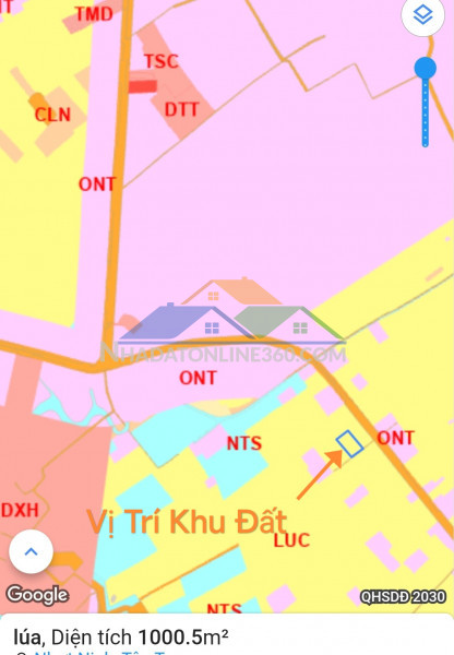 Bán gấp lô lúa xã nhựt ninh giá 550 triệu