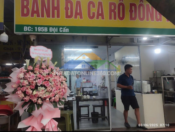 Sang nhượng quán bánh đa cá rô đồng phủ lý tại đội cấn, ba đình, hà nội