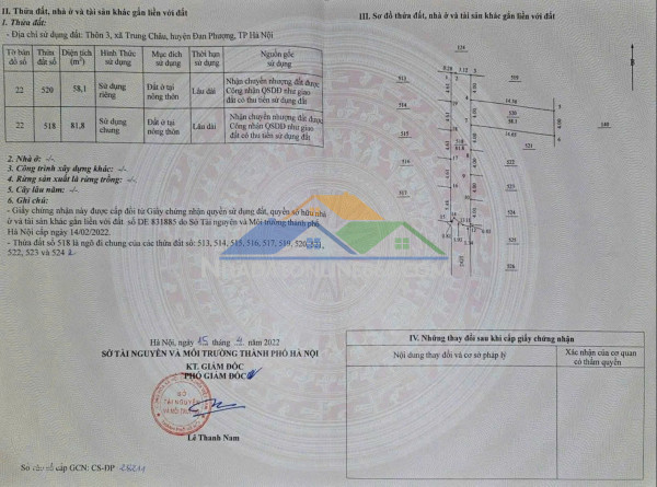 Mảnh đất 58.1m tại trung châu _ liên minh ( mới ) _ hà nội.
