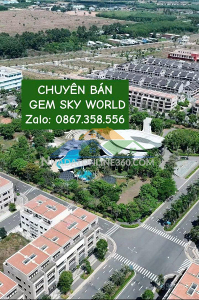 Bán đất nền dự án gem sky world, 2,1 tỷ, 100m2, view đẹp, giá siêu hời