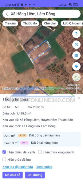 ►  chính chủ bán đất vườn giá rẻ – gần ql1a