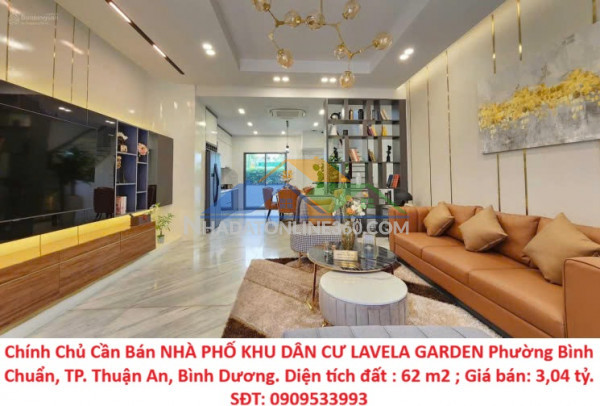 Chính chủ cần bán nhà phố khu dân cư lavela garden phường bình chuẩn, tp. thuận an, bình dương.