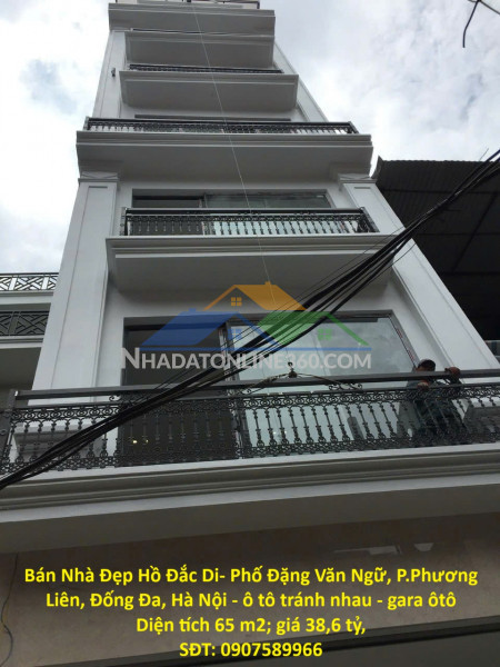 Bán nhà đẹp hồ đắc di- phố đặng văn ngữ, p.phương liên, đống đa, hà nội - ô tô tránh nhau - gara ôtô