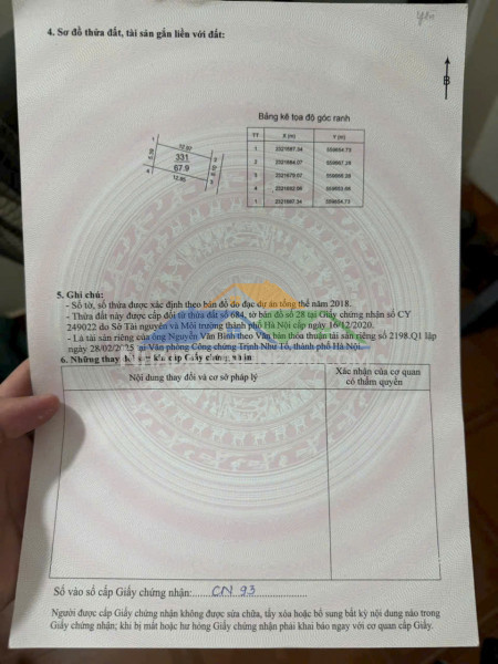 Bán lô đất thổ cư 68m² tại đồng trúc – thạch thất, nở hậu, 3,5 tỷ.