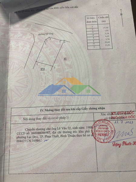 Bán đất 6600m2 tại thôn 4, xã hồng sơn - đường ô tô - giá 999 triệu